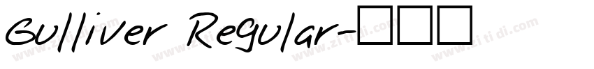 Gulliver Regular字体转换